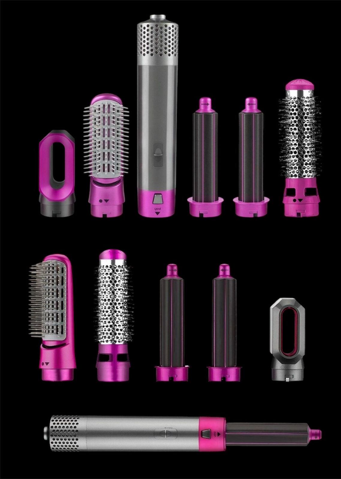 ⚜️ Cepillo 5 en 1 de Aire Caliente Para Cabello ⭐ SECADORA ALACIADORA RIZADORA GLAMOUR Y ESTILO💅🏻✨